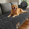 image:imageGORILLA GRIP Slip and Leak Resistant Plush Oversized Sofa Cover GrayDark Gray
