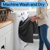 image:imageGORILLA GRIP Slip and Leak Resistant Plush Oversized Sofa Cover GrayDark Gray