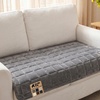 image:imageGORILLA GRIP Slip and Leak Resistant Plush Oversized Sofa Cover GrayGrey