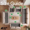 image:imageGORILLA GRIP Slip and Leak Resistant Plush Oversized Sofa Cover GrayGrey