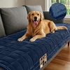 image:imageGORILLA GRIP Slip and Leak Resistant Plush Oversized Sofa Cover GrayNavy Blue