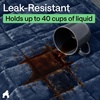 image:imageGORILLA GRIP Slip and Leak Resistant Plush Oversized Sofa Cover GrayNavy Blue