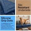 image:imageGORILLA GRIP Slip and Leak Resistant Plush Oversized Sofa Cover GrayNavy Blue