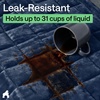 image:imageGORILLA GRIP Slip and Leak Resistant Plush Oversized Sofa Cover GrayNavy Blue