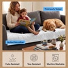 image:imageGORILLA GRIP Slip and Leak Resistant Plush Oversized Sofa Cover GrayWhite