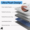 image:imageGORILLA GRIP Slip and Leak Resistant Plush Oversized Sofa Cover GrayWhite