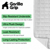 image:imageGORILLA GRIP Slip and Leak Resistant Plush Oversized Sofa Cover GrayWhite