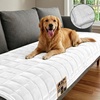 image:imageGORILLA GRIP Slip and Leak Resistant Plush Oversized Sofa Cover GrayWhite