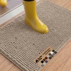 image:imageGORILLA GRIP SoakSTOPPER Dog Door Mat Machine Wash and Dry 24x17 GrayBeige