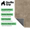 image:imageGORILLA GRIP SoakSTOPPER Dog Door Mat Machine Wash and Dry 24x17 GrayBeige