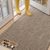 image:imageGORILLA GRIP SoakSTOPPER Dog Door Mat Machine Wash and Dry 24x17 GrayBeige