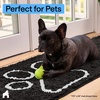 image:imageGORILLA GRIP SoakSTOPPER Dog Door Mat Machine Wash and Dry 24x17 GrayBlack