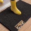 image:imageGORILLA GRIP SoakSTOPPER Dog Door Mat Machine Wash and Dry 24x17 GrayBlack