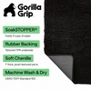 image:imageGORILLA GRIP SoakSTOPPER Dog Door Mat Machine Wash and Dry 24x17 GrayBlack