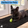 image:imageGORILLA GRIP SoakSTOPPER Dog Door Mat Machine Wash and Dry 24x17 GrayBlack