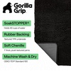 image:imageGORILLA GRIP SoakSTOPPER Dog Door Mat Machine Wash and Dry 24x17 GrayBlack