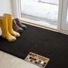 image:imageGORILLA GRIP SoakSTOPPER Dog Door Mat Machine Wash and Dry 24x17 GrayBlack
