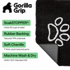 image:imageGORILLA GRIP SoakSTOPPER Dog Door Mat Machine Wash and Dry 24x17 GrayBlack