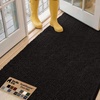 image:imageGORILLA GRIP SoakSTOPPER Dog Door Mat Machine Wash and Dry 24x17 GrayBlack
