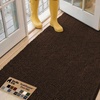 image:imageGORILLA GRIP SoakSTOPPER Dog Door Mat Machine Wash and Dry 24x17 GrayBrown