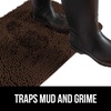 image:imageGORILLA GRIP SoakSTOPPER Dog Door Mat Machine Wash and Dry 24x17 GrayBrown