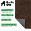image:imageGORILLA GRIP SoakSTOPPER Dog Door Mat Machine Wash and Dry 24x17 GrayBrown