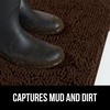 image:imageGORILLA GRIP SoakSTOPPER Dog Door Mat Machine Wash and Dry 24x17 GrayBrown