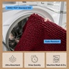 image:imageGORILLA GRIP SoakSTOPPER Dog Door Mat Machine Wash and Dry 24x17 GrayBurgundy