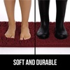 image:imageGORILLA GRIP SoakSTOPPER Dog Door Mat Machine Wash and Dry 24x17 GrayBurgundy