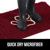 image:imageGORILLA GRIP SoakSTOPPER Dog Door Mat Machine Wash and Dry 24x17 GrayBurgundy