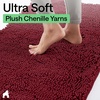 image:imageGORILLA GRIP SoakSTOPPER Dog Door Mat Machine Wash and Dry 24x17 GrayBurgundy