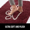 image:imageGORILLA GRIP SoakSTOPPER Dog Door Mat Machine Wash and Dry 24x17 GrayBurgundy