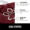 image:imageGORILLA GRIP SoakSTOPPER Dog Door Mat Machine Wash and Dry 24x17 GrayBurgundy