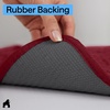 image:imageGORILLA GRIP SoakSTOPPER Dog Door Mat Machine Wash and Dry 24x17 GrayBurgundy