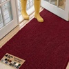 image:imageGORILLA GRIP SoakSTOPPER Dog Door Mat Machine Wash and Dry 24x17 GrayBurgundy