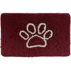 image:imageGORILLA GRIP SoakSTOPPER Dog Door Mat Machine Wash and Dry 24x17 GrayBurgundy