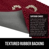 image:imageGORILLA GRIP SoakSTOPPER Dog Door Mat Machine Wash and Dry 24x17 GrayBurgundy