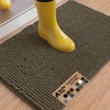 image:imageGORILLA GRIP SoakSTOPPER Dog Door Mat Machine Wash and Dry 24x17 GrayCappuccino