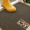 image:imageGORILLA GRIP SoakSTOPPER Dog Door Mat Machine Wash and Dry 24x17 GrayCappuccino