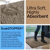 image:imageGORILLA GRIP SoakSTOPPER Dog Door Mat Machine Wash and Dry 24x17 GrayCappuccino