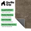 image:imageGORILLA GRIP SoakSTOPPER Dog Door Mat Machine Wash and Dry 24x17 GrayCappuccino