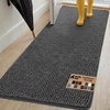 image:imageGORILLA GRIP SoakSTOPPER Dog Door Mat Machine Wash and Dry 24x17 GrayCharcoal