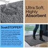 image:imageGORILLA GRIP SoakSTOPPER Dog Door Mat Machine Wash and Dry 24x17 GrayCharcoal