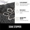 image:imageGORILLA GRIP SoakSTOPPER Dog Door Mat Machine Wash and Dry 24x17 GrayCharcoal