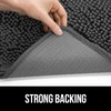 image:imageGORILLA GRIP SoakSTOPPER Dog Door Mat Machine Wash and Dry 24x17 GrayCharcoal