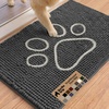 image:imageGORILLA GRIP SoakSTOPPER Dog Door Mat Machine Wash and Dry 24x17 GrayCharcoal