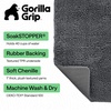 image:imageGORILLA GRIP SoakSTOPPER Dog Door Mat Machine Wash and Dry 24x17 GrayCharcoal