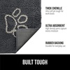 image:imageGORILLA GRIP SoakSTOPPER Dog Door Mat Machine Wash and Dry 24x17 GrayCharcoal