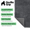 image:imageGORILLA GRIP SoakSTOPPER Dog Door Mat Machine Wash and Dry 24x17 GrayCharcoal