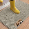 image:imageGORILLA GRIP SoakSTOPPER Dog Door Mat Machine Wash and Dry 24x17 GrayCream